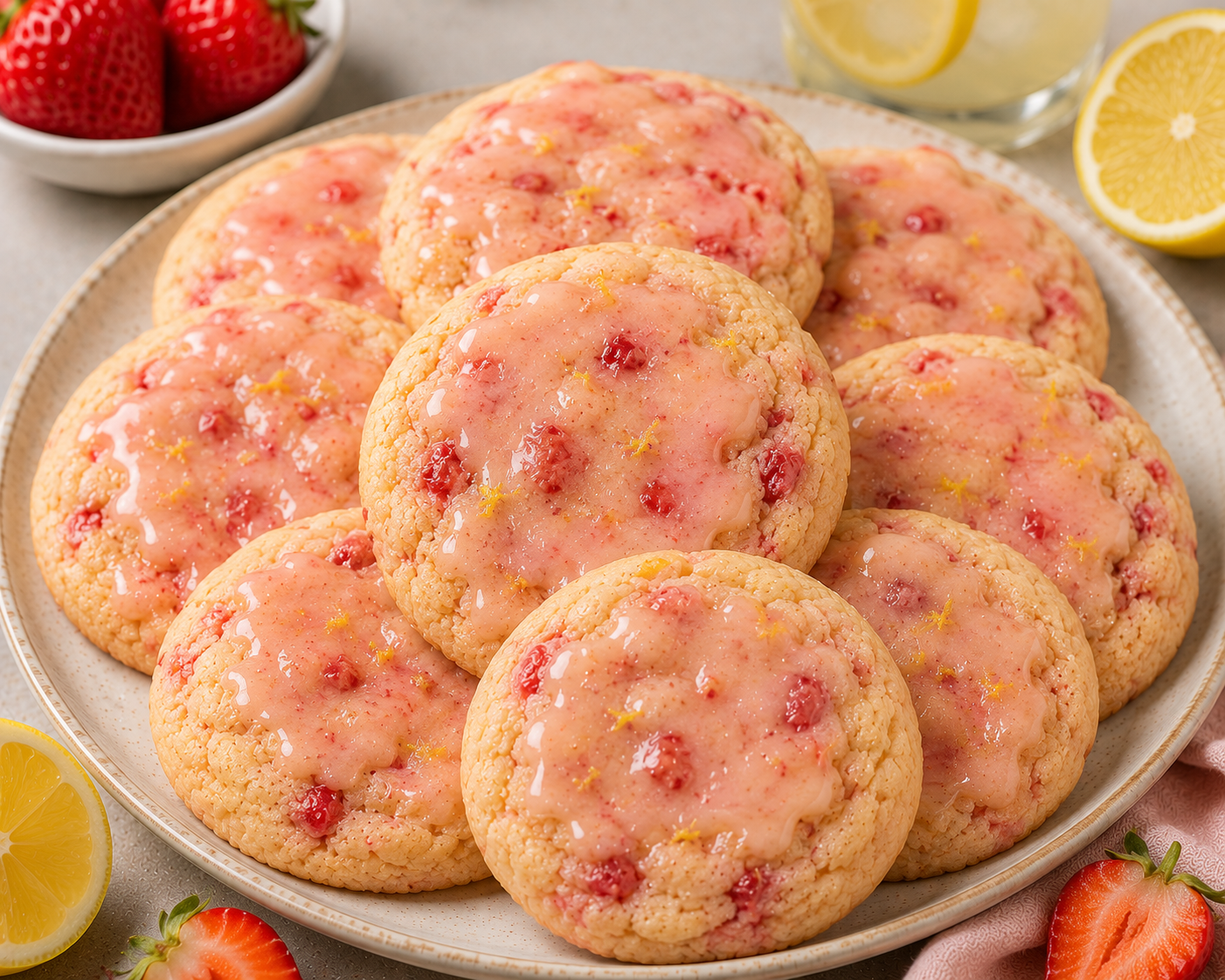 Strawberry Lemonade Cookie