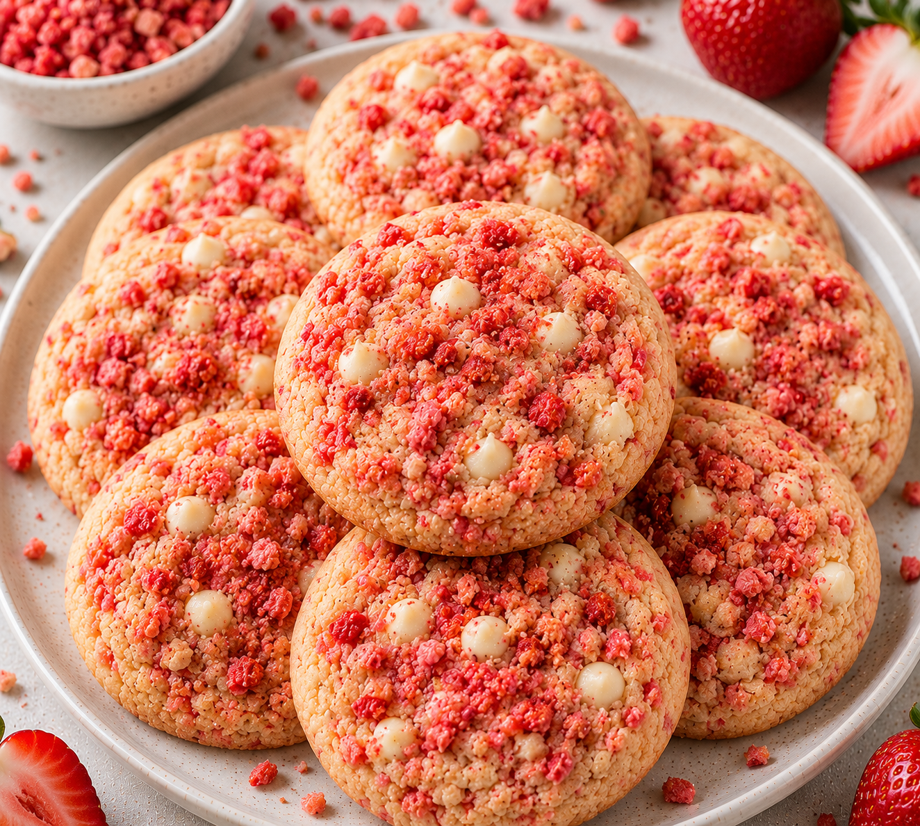 Strawberry Cheesecake Crunch Cookie