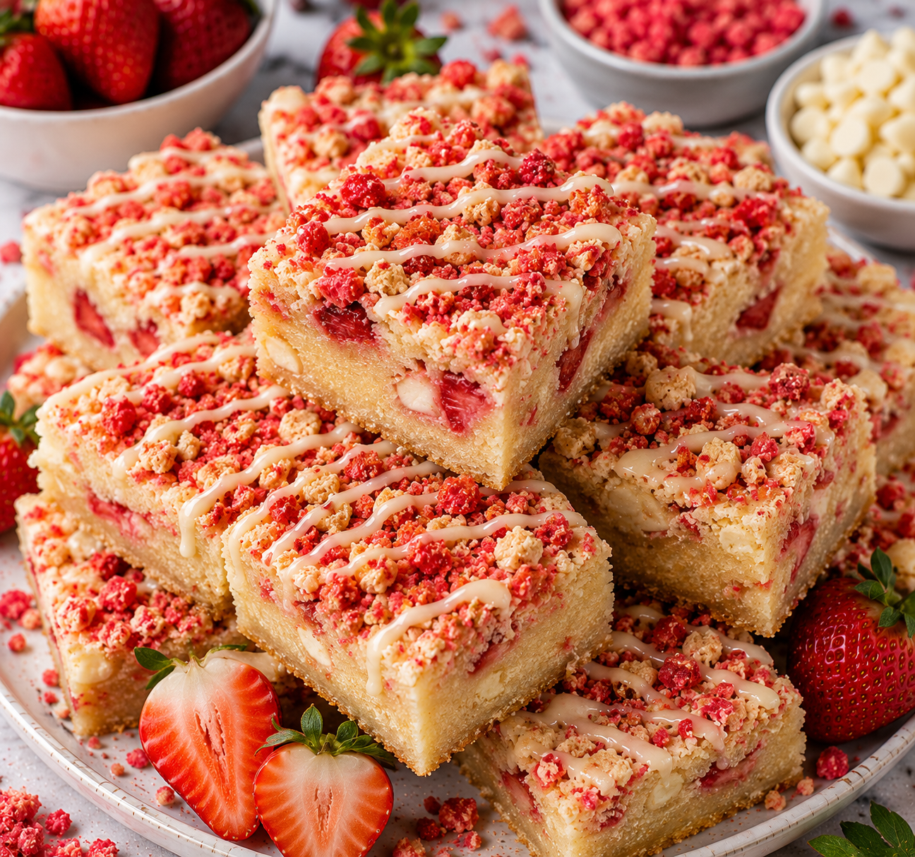 Jumbo Strawberry Crunch Brownie