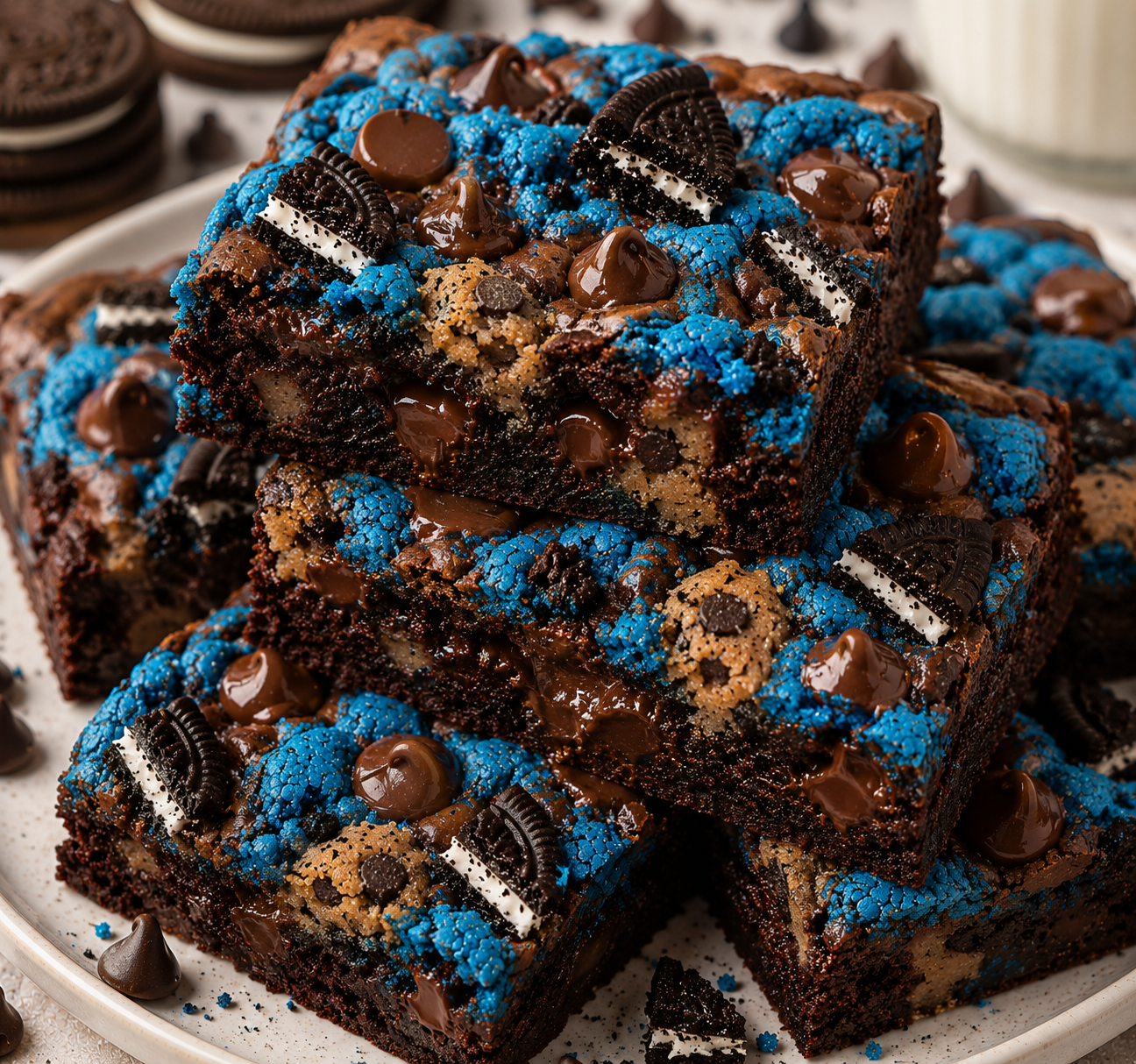 Jumbo Cookie Monster Brownie